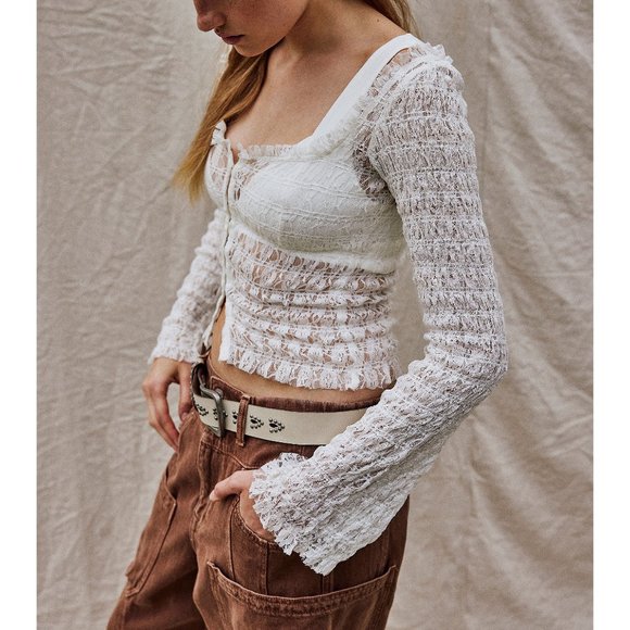 FREE PEOPLE Madison Top / White - Picture 7 of 9